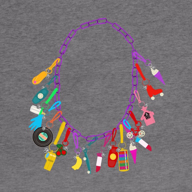 80's Charm Necklace by jenblove